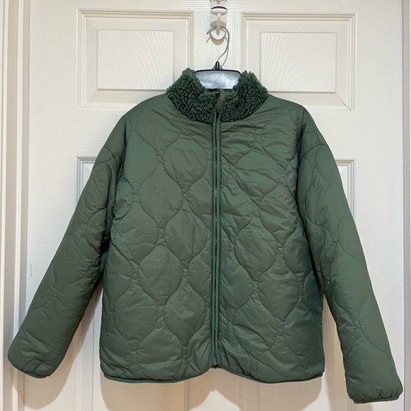 Little Co. by Lauren Conrad Reversible High Pile Fleece Jacket Kids Size 10 - Picture 5 of 12